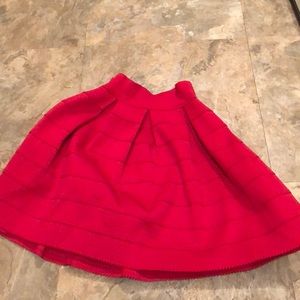 Red skirt